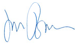 Signature of Jon Bostock